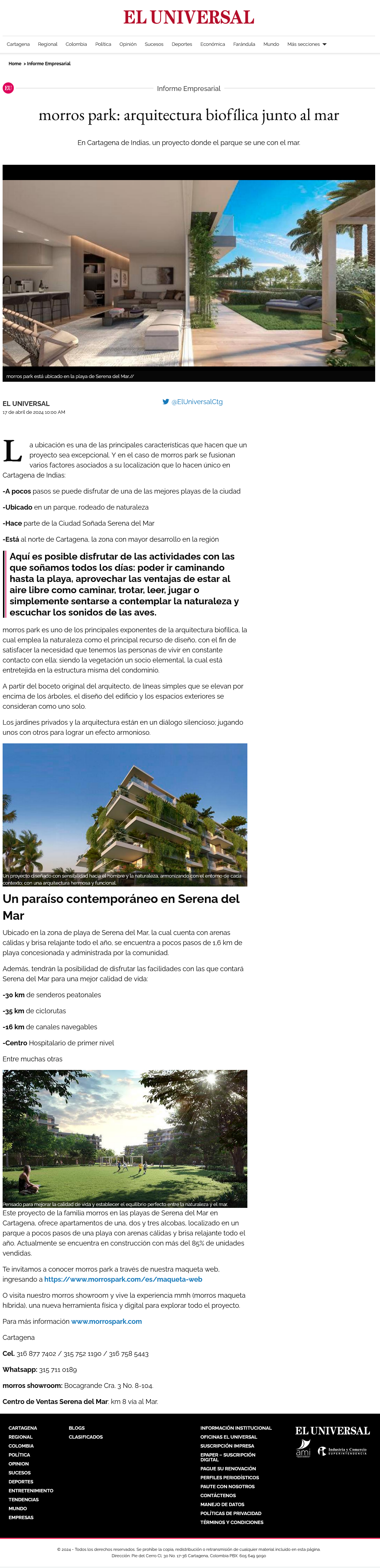 morros park: arquitectura biofílica junto al mar